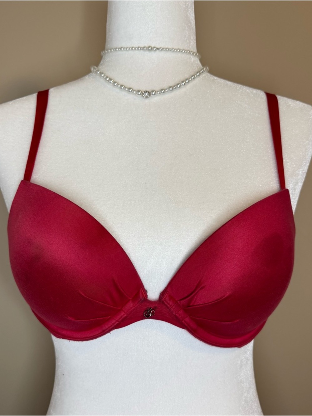 Victoria's Secret Satin Red Push-Up Bra